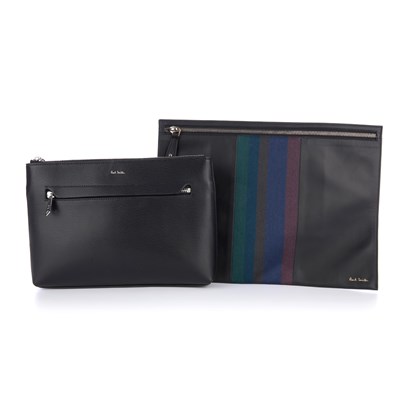 Lot 391 - Paul Smith, two leather pouches, to include a...