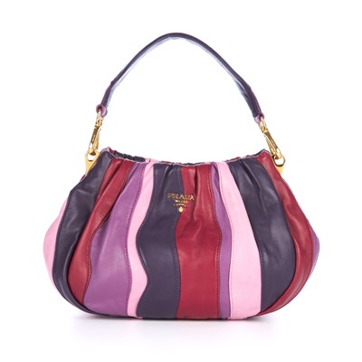 Lot 395 - Prada, a leather Soft Panelled handbag,...