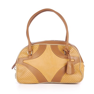 Lot 396 - Prada, a Bowling bag, designed with a smooth...