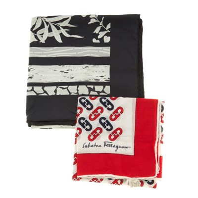 Lot 404 - Salvatore Ferragamo, two scarves, to include a...