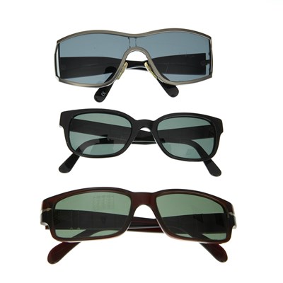 Lot 420 - Three pairs of sunglasses, to include a small...