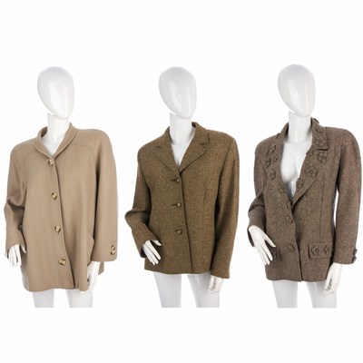 Lot 426 - Three designer wool jackets, to include a...