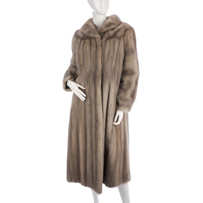 Lot 430 - A full-length sapphire mink coat, featuring a...