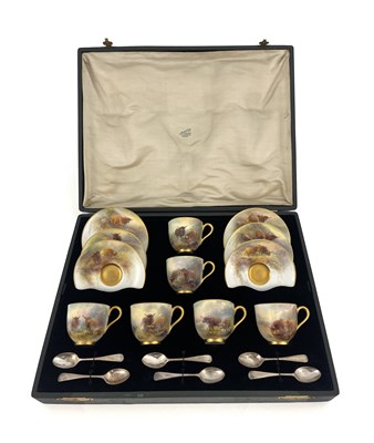 Lot 914 - Harry Stinton for Royal Worcester, a Highland...