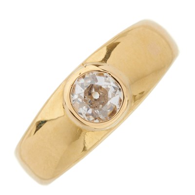 Lot 7 - A late Victorian 18ct gold old-cut diamond...