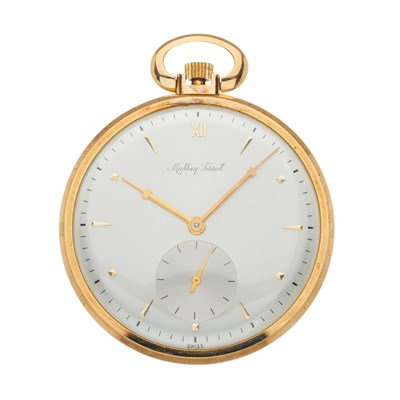 Lot 33 - Mathey-Tissot, a 14ct gold open face pocket...