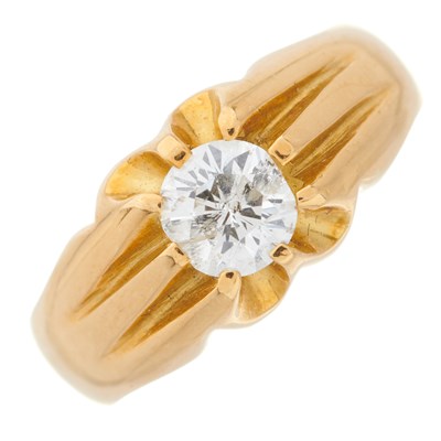 Lot 49 - An 18ct gold brilliant-cut diamond...