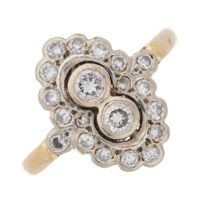 Lot 108 - A mid 20th century 18ct gold brilliant-cut...