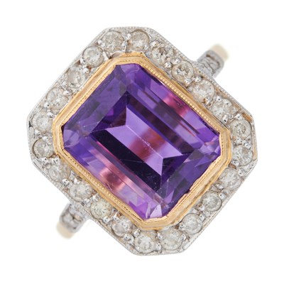 Lot 111 - A mid 20th century 18ct gold rectangular-shape...