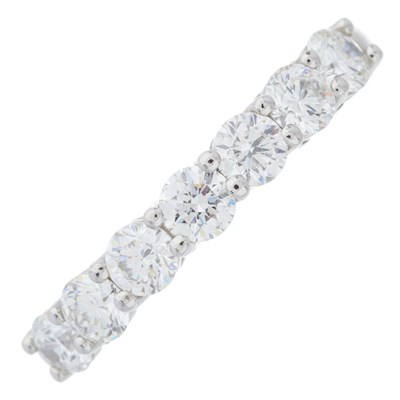 Lot 161 - Tiffany & Co., a platinum brilliant-cut...