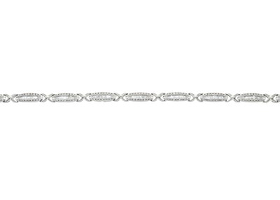 Lot 188 - A 9ct gold vari-cut diamond bracelet, designed...