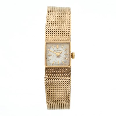 Lot 220 - Jean Renet, a 9ct gold bracelet watch,...