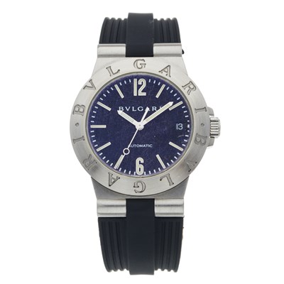 Lot 233 - Bulgari, a stainless steel Diagono wrist watch,...