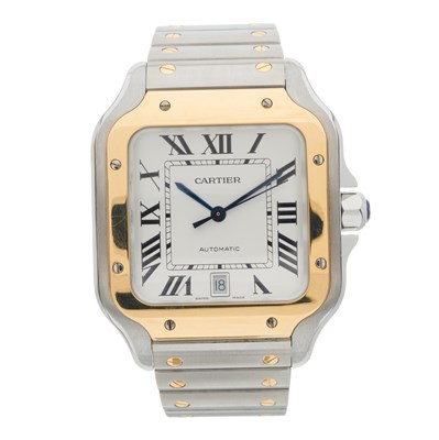 Lot 255 - Cartier, a stainless steel and 18ct gold...