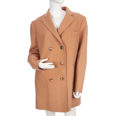 Lot 275 - Bottega Veneta, a nude cashmere coat,...