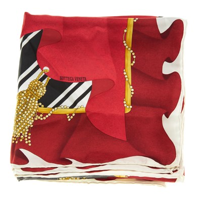 Lot 276 - Bottega Veneta, a silk scarf, depicting layers...