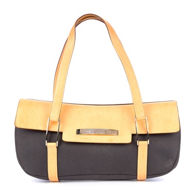 Lot 277 - Bulgari, a Flap handbag, featuring a blue...