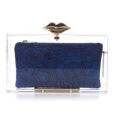 Lot 329 - Charlotte Olympia, a Perspex clutch, designed...