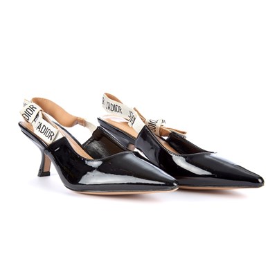 Lot 344 - Christian Dior, a pair of J'Adoir slingback...