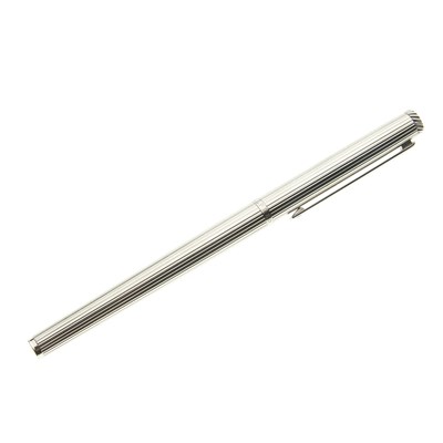 Lot 355 - Dunhill, a ribbed platinum plated Gemline...