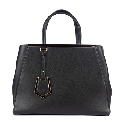 Lot 356 - Fendi, a leather 2Jours handbag, designed with...