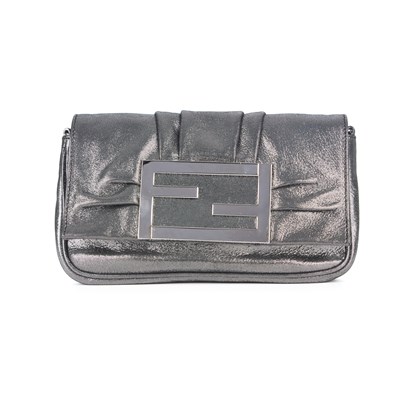 Lot 359 - Fendi, a small silver evening bag, designed...