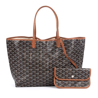 Lot 361 - Goyard, a Saint Louis PM handbag and pouch,...
