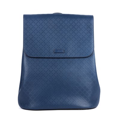 Lot 365 - Gucci, a blue Diamante Signature leather...
