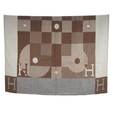 Lot 389 - Hermes, an Avalon throw blanket, crafted from...