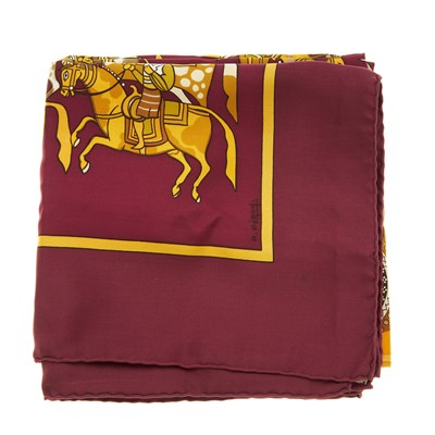 Lot 391 - Hermes, an Artaban silk scarf, designed by...