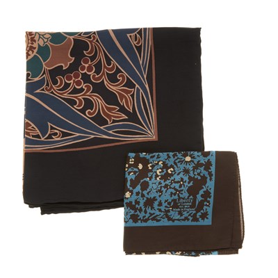 Lot 403 - Liberty of London, two silk scarves, to...