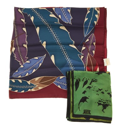 Lot 404 - Liberty of London, two silk scarves, to...