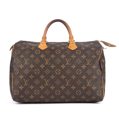 Lot 414 - Louis Vuitton, a monogram Speedy 35 handbag,...