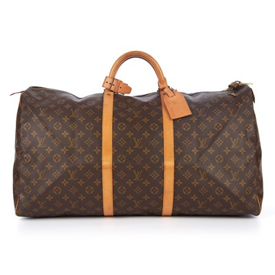 Lot 417 - Louis Vuitton, a monogram Keepall 60 luggage...