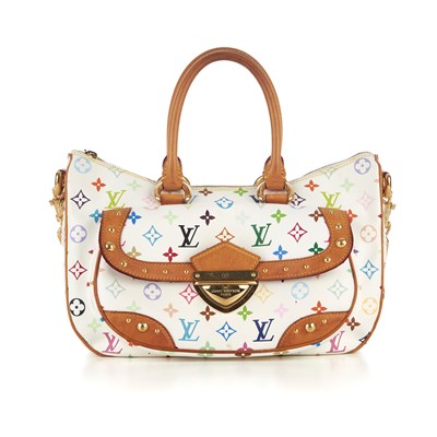 Lot 433 - Louis Vuitton, a white multicolore monogram...