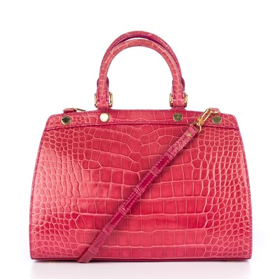 Lot 436 - Louis Vuitton, a pink alligator Brea PM...