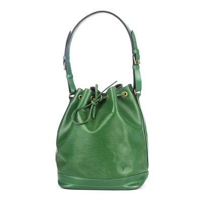 Lot 441 - Louis Vuitton, a green epi Noe GM bucket...
