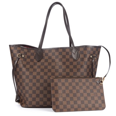 Lot 450 - Louis Vuitton, a damier ebene Neverfull MM...