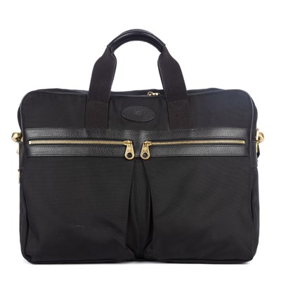 Lot 462 - Mulberry, a black nylon travel bag, featuring...