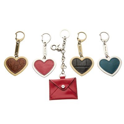 Lot 469 - Mulberry, five keyring bag charms, to include...