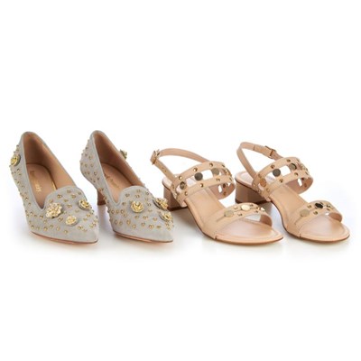 Lot 479 - Russell & Bromley, two pairs of ladies shoes,...
