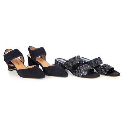 Lot 481 - Russell & Bromley, two pairs of ladies shoes,...