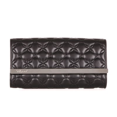 Lot 325 - Chopard, an Imperial black quilted leather...