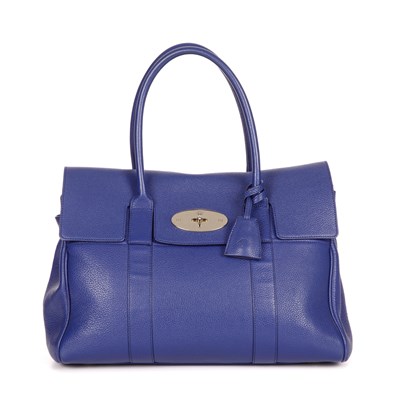 Lot 413 - Mulberry, a blue Bayswater handbag, crafted...