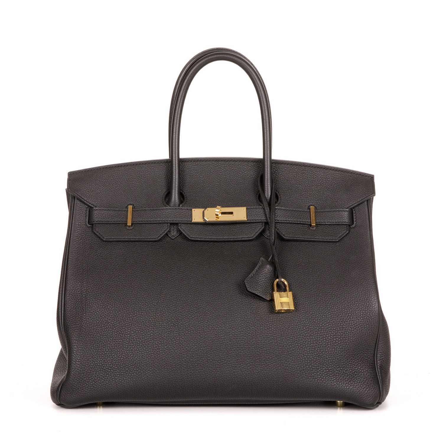 Lot 363 - Hermes, a 2017 black leather Birkin 35 handbag,...