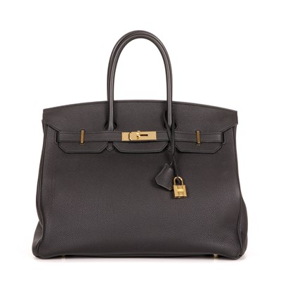 Lot 363 - Hermes, a 2017 black leather Birkin 35 handbag,...