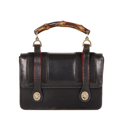 Lot 349 - Gucci, a rare vintage bamboo satchel, designed...