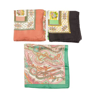 Lot 379 - Liberty, three silk scarves, to include a...