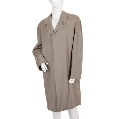 Lot 287 - Burberry, a men's pale green overcoat,...