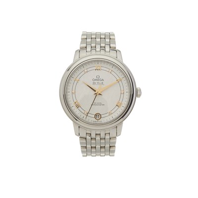 Lot 243 - Omega, a diamond De Ville Prestige automatic bracelet watch